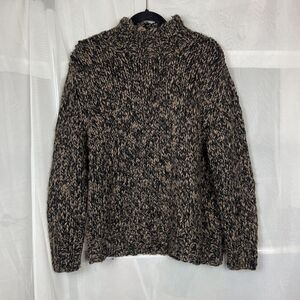 111 State wool blend chunky knit high neck sweater Medium artsy indie oversized